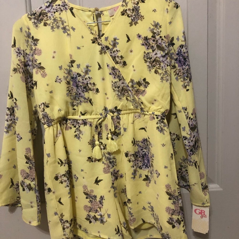 Cute floral kids romper